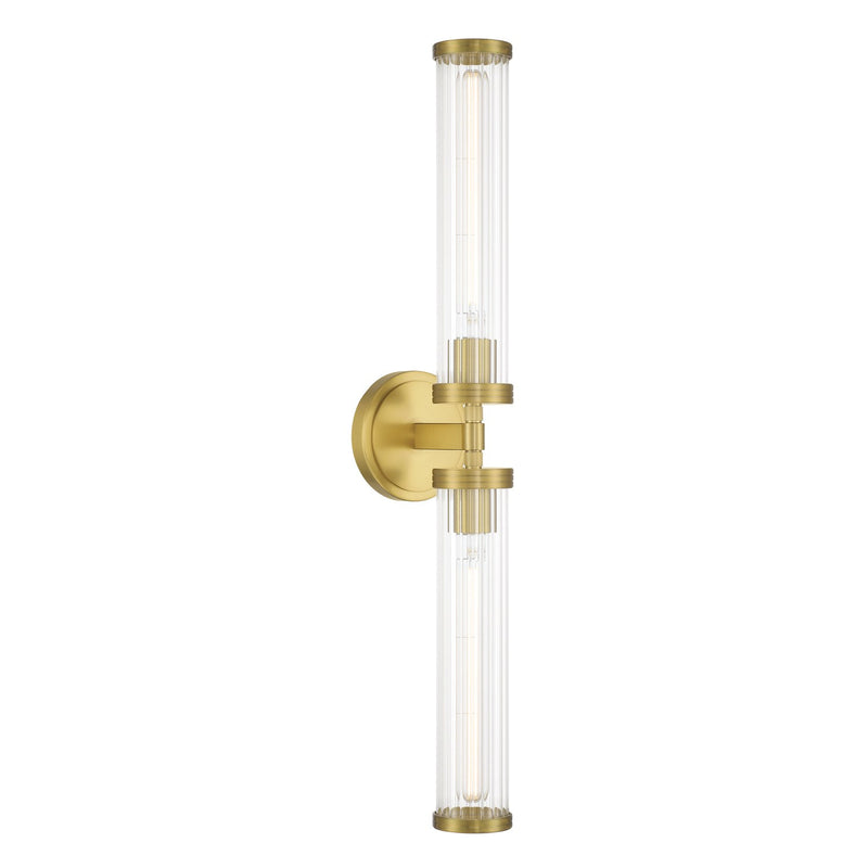 Jarvis 2 Light 29" LED Sconce in Aged Brass