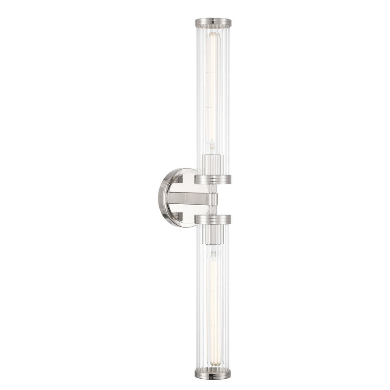 Jarvis 2 Light 29" LED Sconce in Polished Nickel