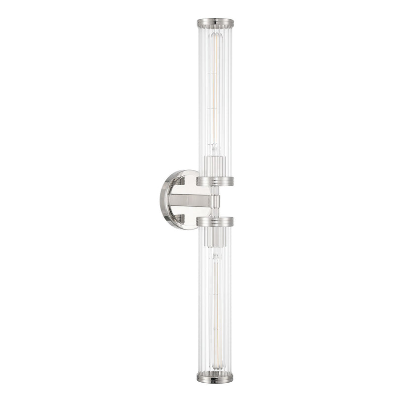 Jarvis 2 Light 29" LED Sconce in Polished Nickel