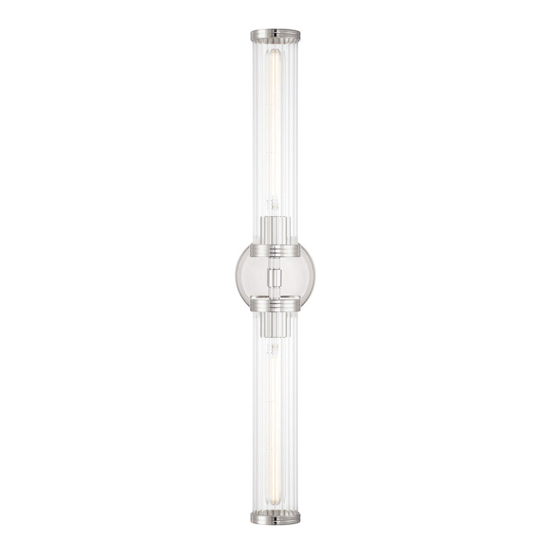 Jarvis 2 Light 29" LED Sconce in Polished Nickel