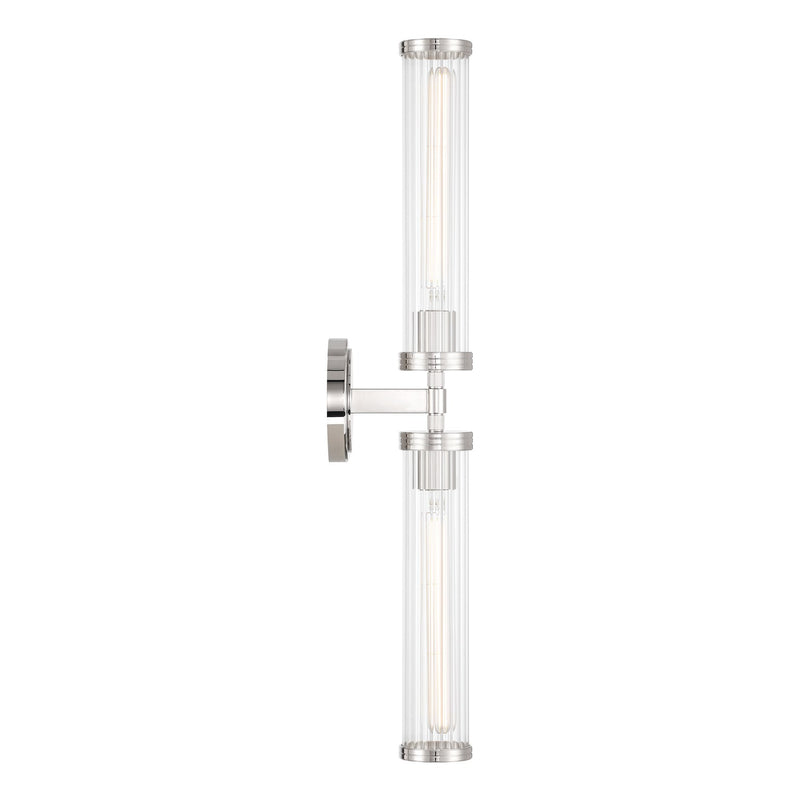 Jarvis 2 Light 29" LED Sconce in Polished Nickel