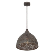 Jasmine 1 Light 14" Pendant in Forged Bronze