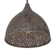 Jasmine 1 Light 14" Pendant in Forged Bronze