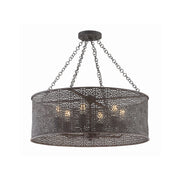 Jasmine 6 Light 25" Chandelier in Forged Bronze