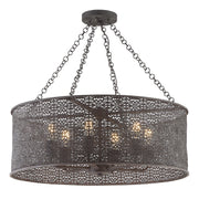 Jasmine 6 Light 25" Chandelier in Forged Bronze
