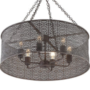 Jasmine 6 Light 25" Chandelier in Forged Bronze