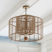 Jayna 4 Light 25" Chandelier in Burnished Silver in a room setting