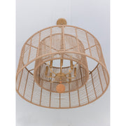 Jayna 8 Light 31.25" Pendant in Burnished Silver in a room setting