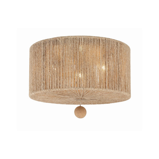 Jessa 3 Light 16" Flush Mount in Burnished Silver