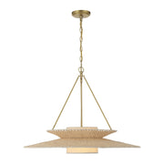 Janipher 1 Light 29.5" Pendant in Soft Gold