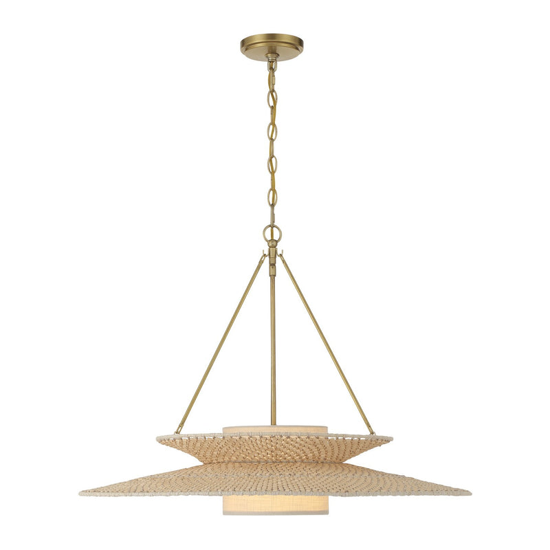 Janipher 1 Light 29.5" Pendant in Soft Gold