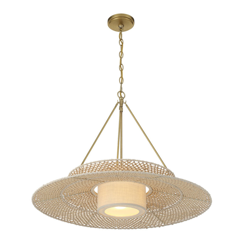 Janipher 1 Light 29.5" Pendant in Soft Gold