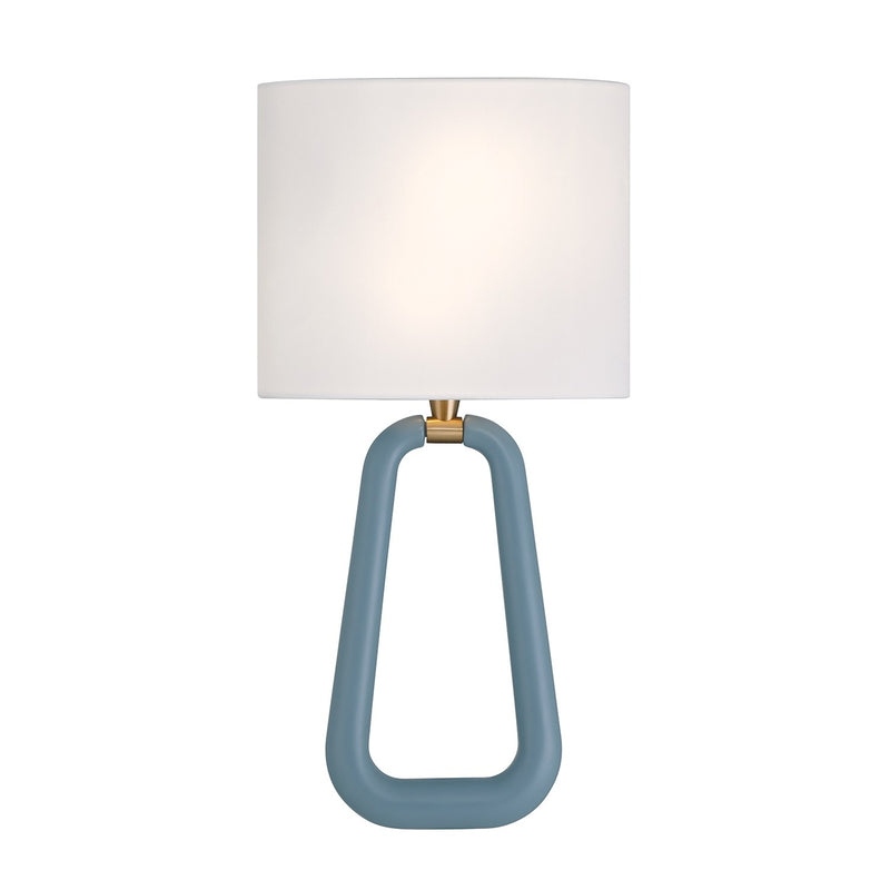 Jori 2 Light 10" Sconce in Aged Brass + Blue
