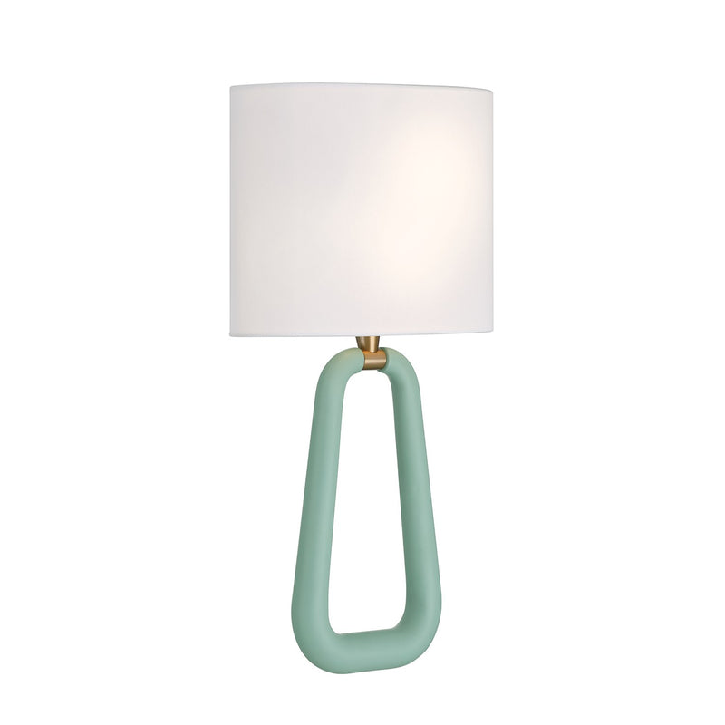 Jori 2 Light 10" Sconce in Aged Brass + Green