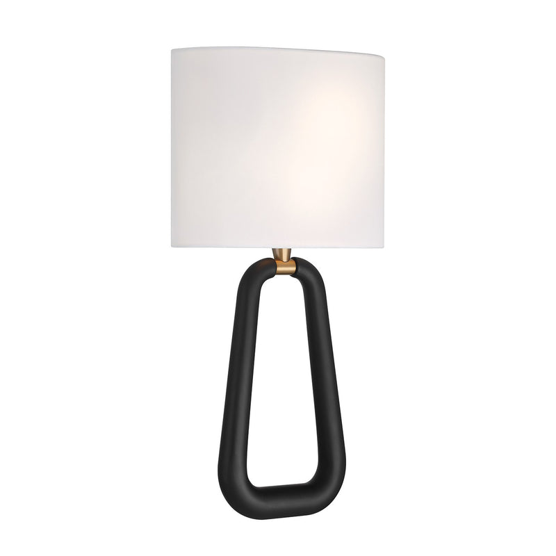 Jori 2 Light 10" Sconce in Aged Brass + Matte Black