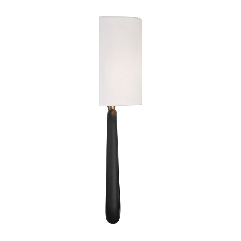 Jori 2 Light 10" Sconce in Aged Brass + Matte Black