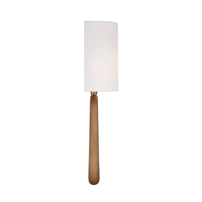 Jori 2 Light 10" Sconce in Aged Brass + Wood