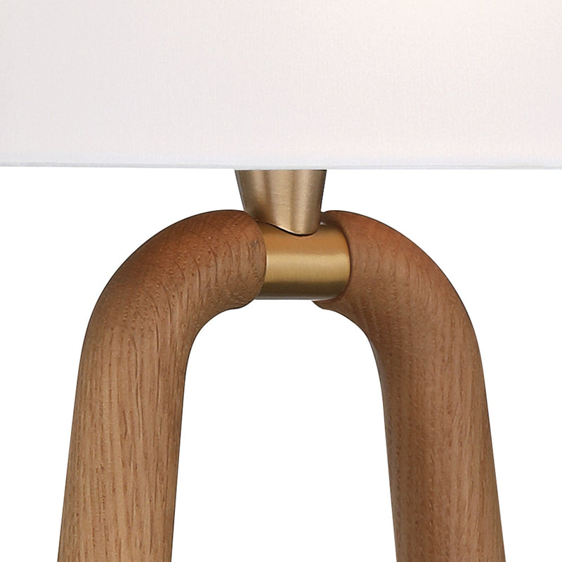 Jori 2 Light 10" Sconce in Aged Brass + Wood