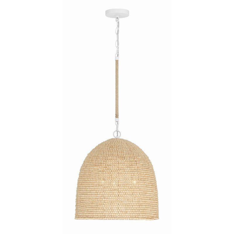 Jasper 3 Light 16" Pendant in Matte White