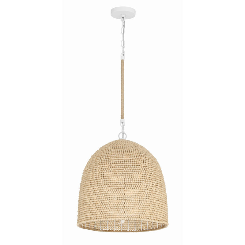Jasper 3 Light 16" Pendant in Matte White
