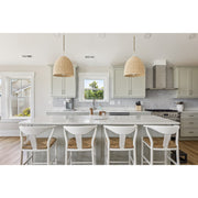 Jasper 3 Light 16" Pendant in Matte White in a room setting