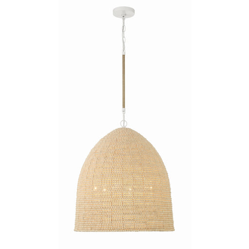 Jasper 6 Light 20" Pendant in Matte White