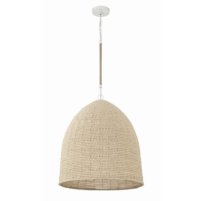 Jasper 6 Light 20" Pendant in Matte White