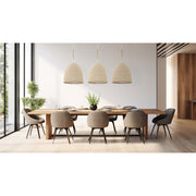 Jasper 6 Light 20" Pendant in Matte White in a room setting