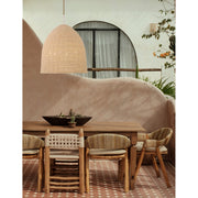 Jasper 6 Light 20" Pendant in Matte White in a room setting