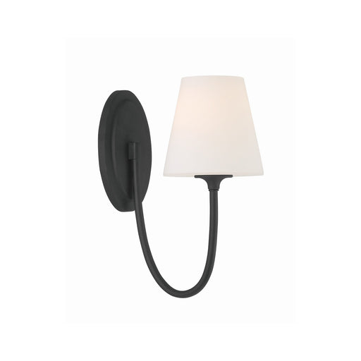 Juno 1 Light 6" Sconce in Black Forged