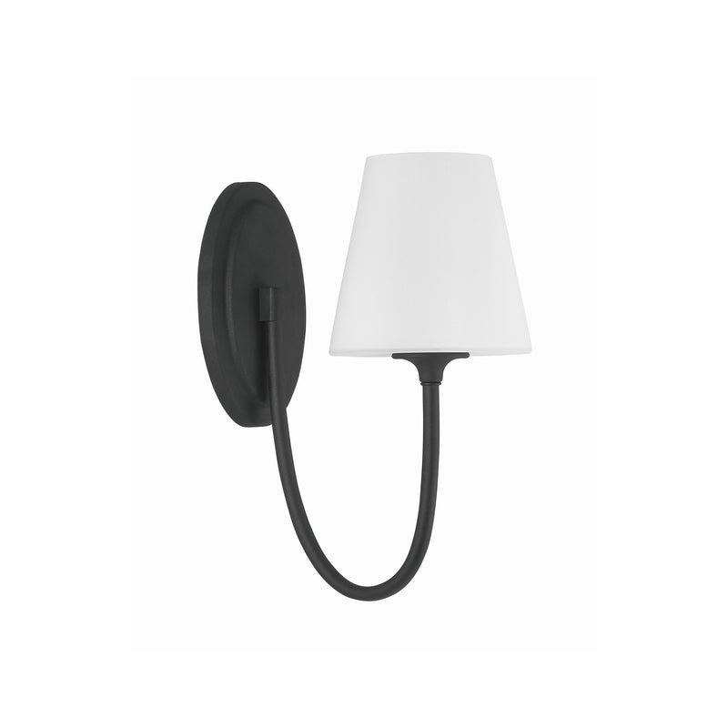 Juno 1 Light 6" Sconce in Black Forged