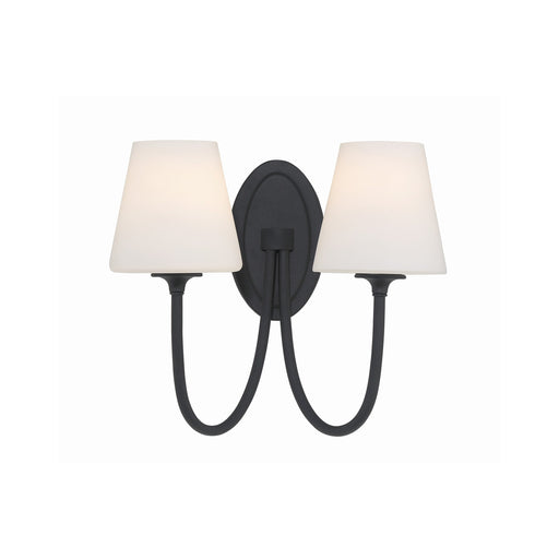 Juno 2 Light 15" Sconce in Black Forged