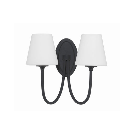 Juno 2 Light 15" Sconce in Black Forged
