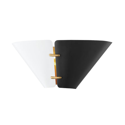 Split 2-Light Bath Vanity Light in Aged Brass