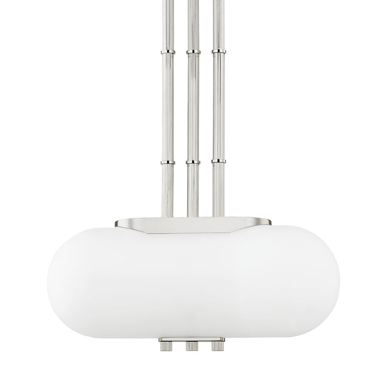 Palisade 2-Light Small Pendant in Burnished Nickel