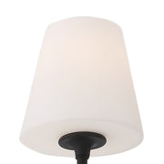 Keenan 4 Light 48" Linear Chandelier in Black Forged