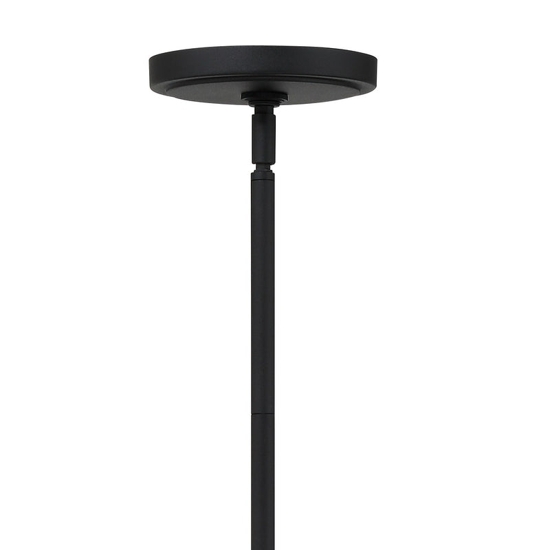Keenan 4 Light 48" Linear Chandelier in Black Forged