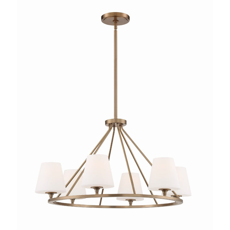 Keenan 6 Light 31.25" Chandelier in Vibrant Gold