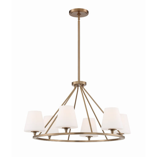 Keenan 6 Light 31.25" Chandelier in Vibrant Gold
