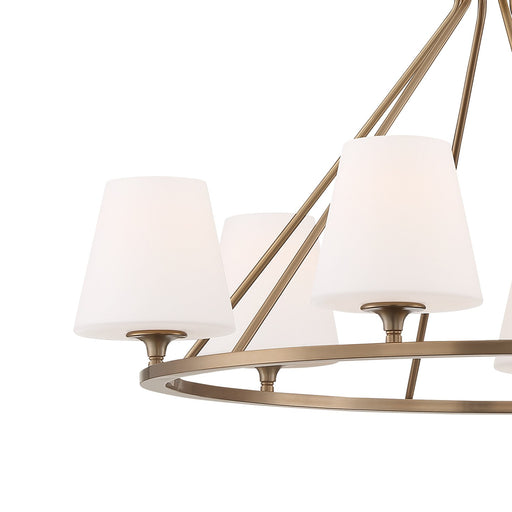 Keenan 6 Light 31.25" Chandelier in Vibrant Gold