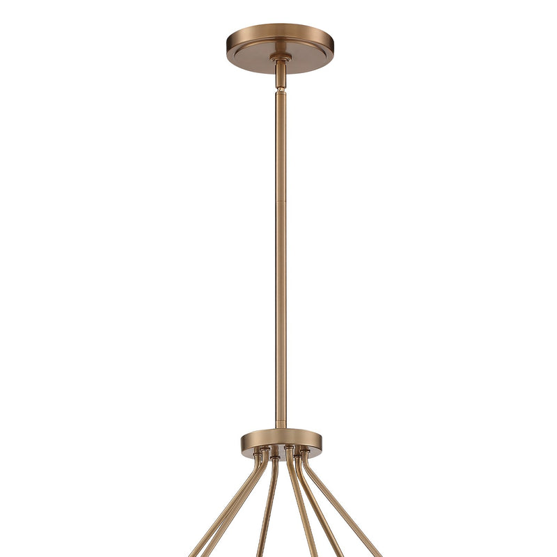 Keenan 6 Light 31.25" Chandelier in Vibrant Gold