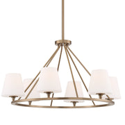 Keenan 6 Light 31.25" Chandelier in Vibrant Gold
