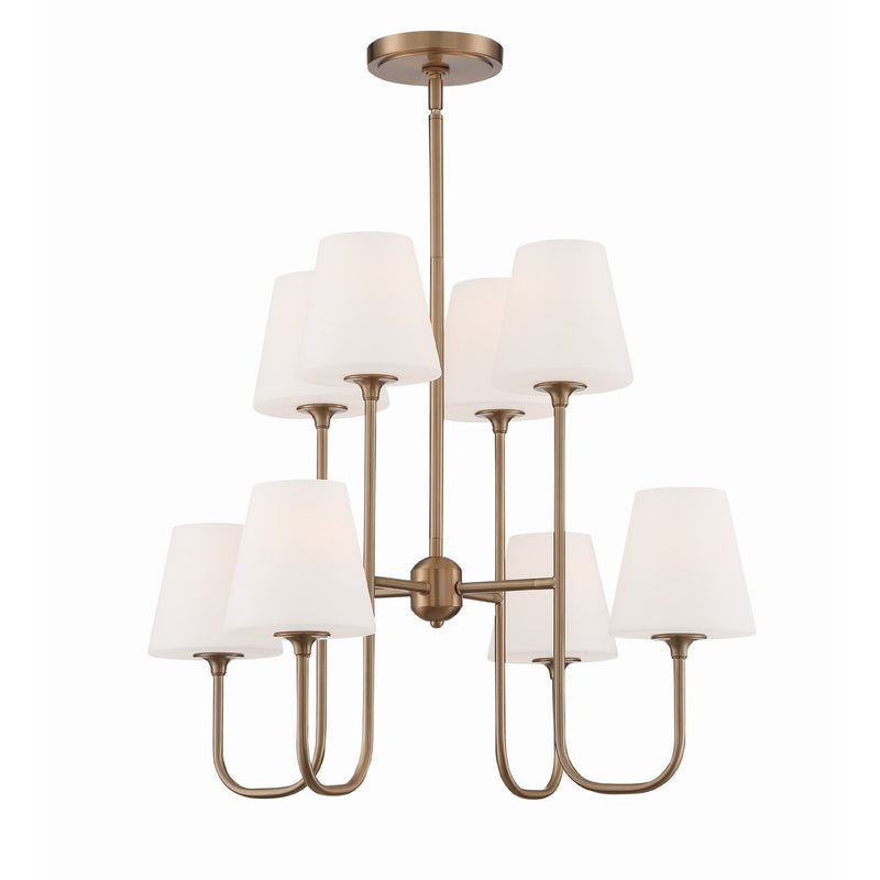Keenan 8 Light 28" Chandelier in Vibrant Gold