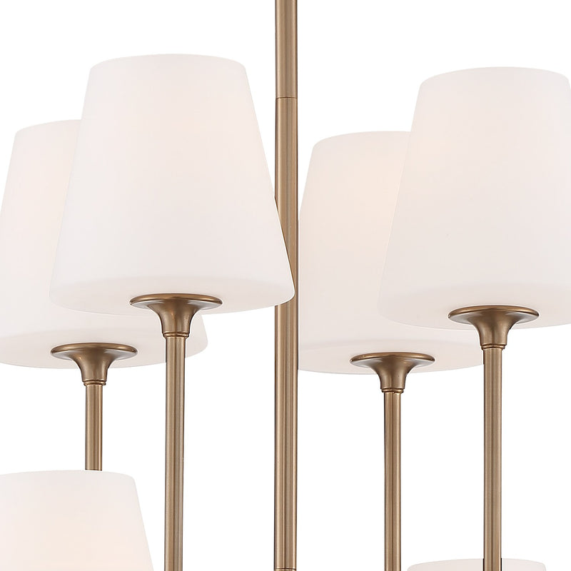 Keenan 8 Light 28" Chandelier in Vibrant Gold