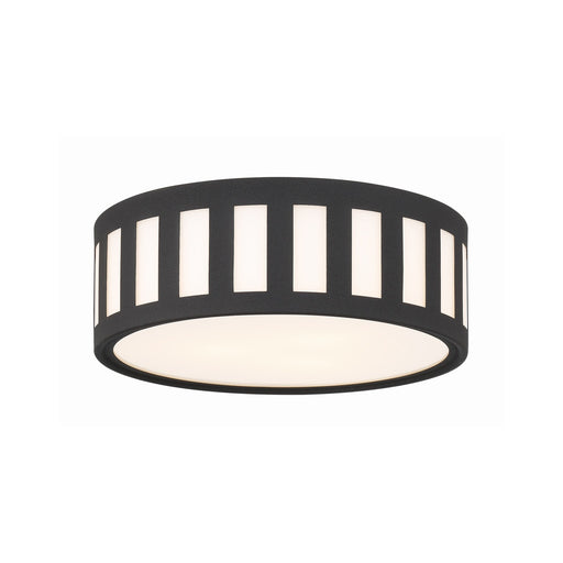 Kendal 3 Light 14" Flush Mount in Black Forged