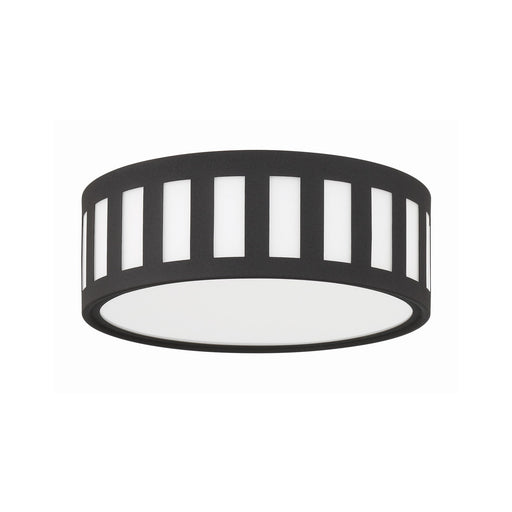 Kendal 3 Light 14" Flush Mount in Black Forged