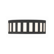 Kendal 3 Light 14" Flush Mount in Black Forged