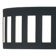 Kendal 3 Light 14" Flush Mount in Black Forged