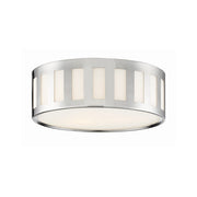 Kendal 3 Light 14" Flush Mount in Polished Nickel
