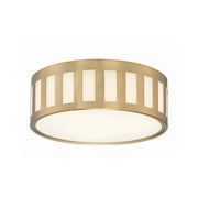 Kendal 3 Light 14" Flush Mount in Vibrant Gold
